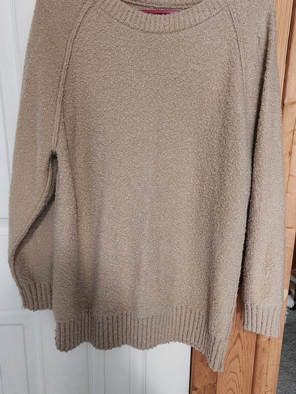 Cozy Women’s Crewneck Sweater in Taupe